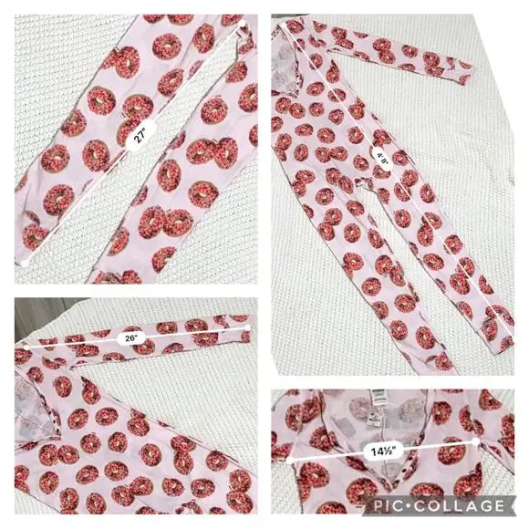 NWT SZ S PINK by Victoria’s Secret Donut Onesie - Picture 9 of 9